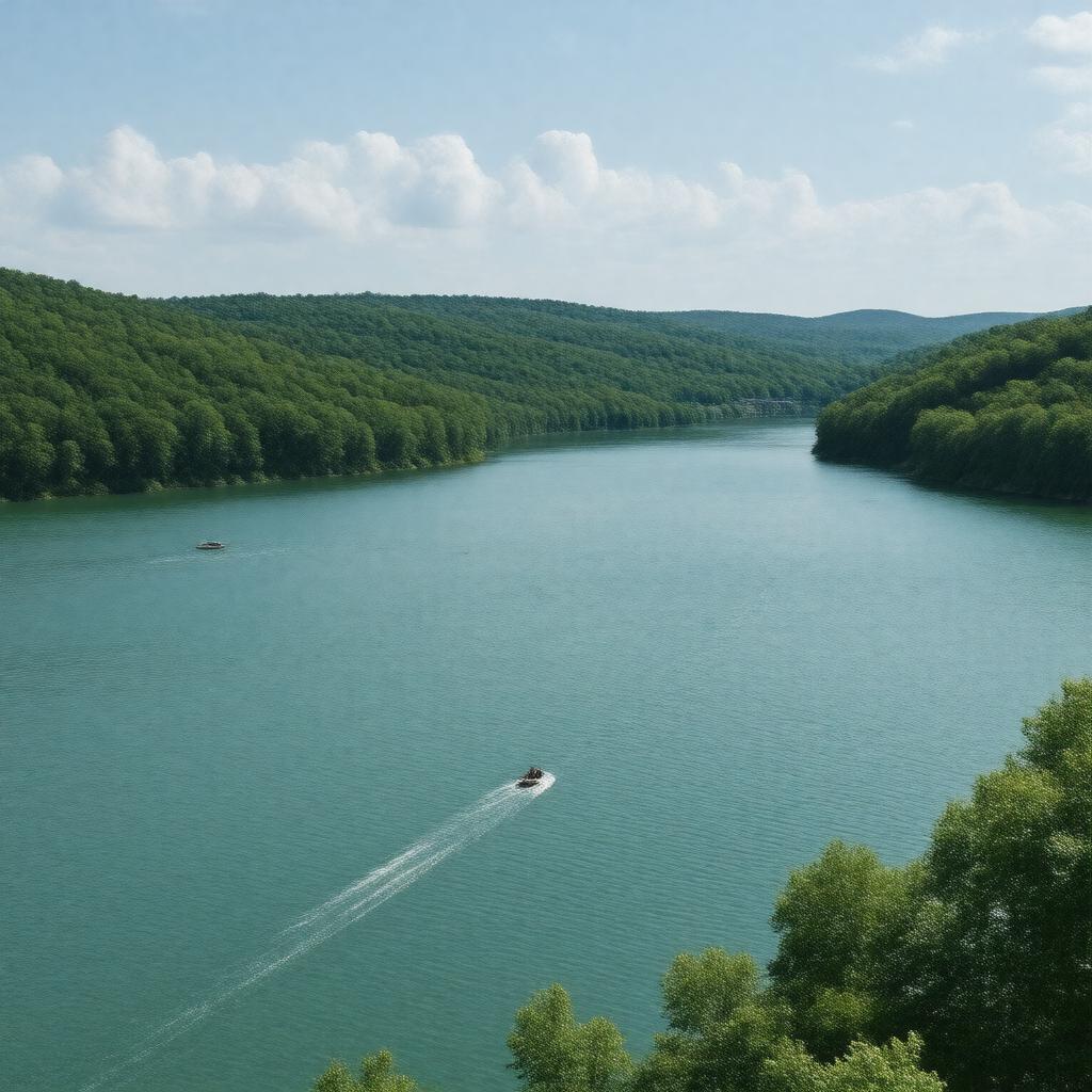 AI-created image of Lake of the Ozarks