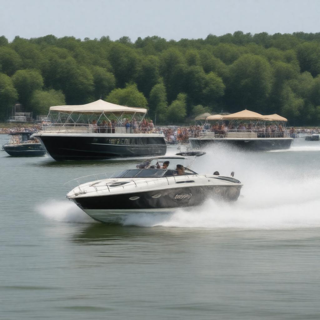 Click to view larger image AI-created image of Lake of the Ozarks Shootout