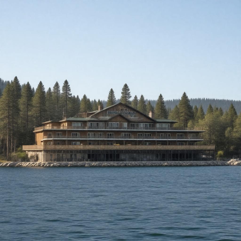 AI-created image of Lakeside Inn and Casino