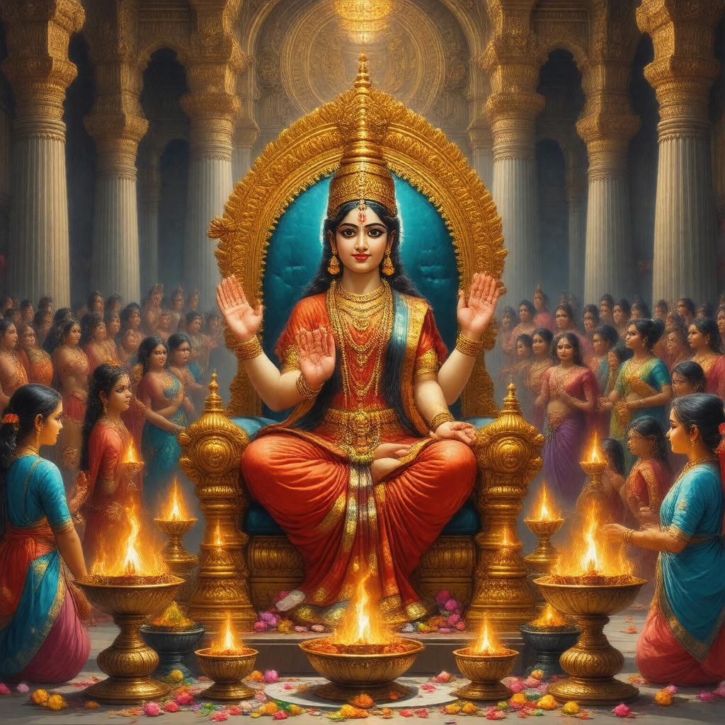 AI-created image of Lakshmi Puja