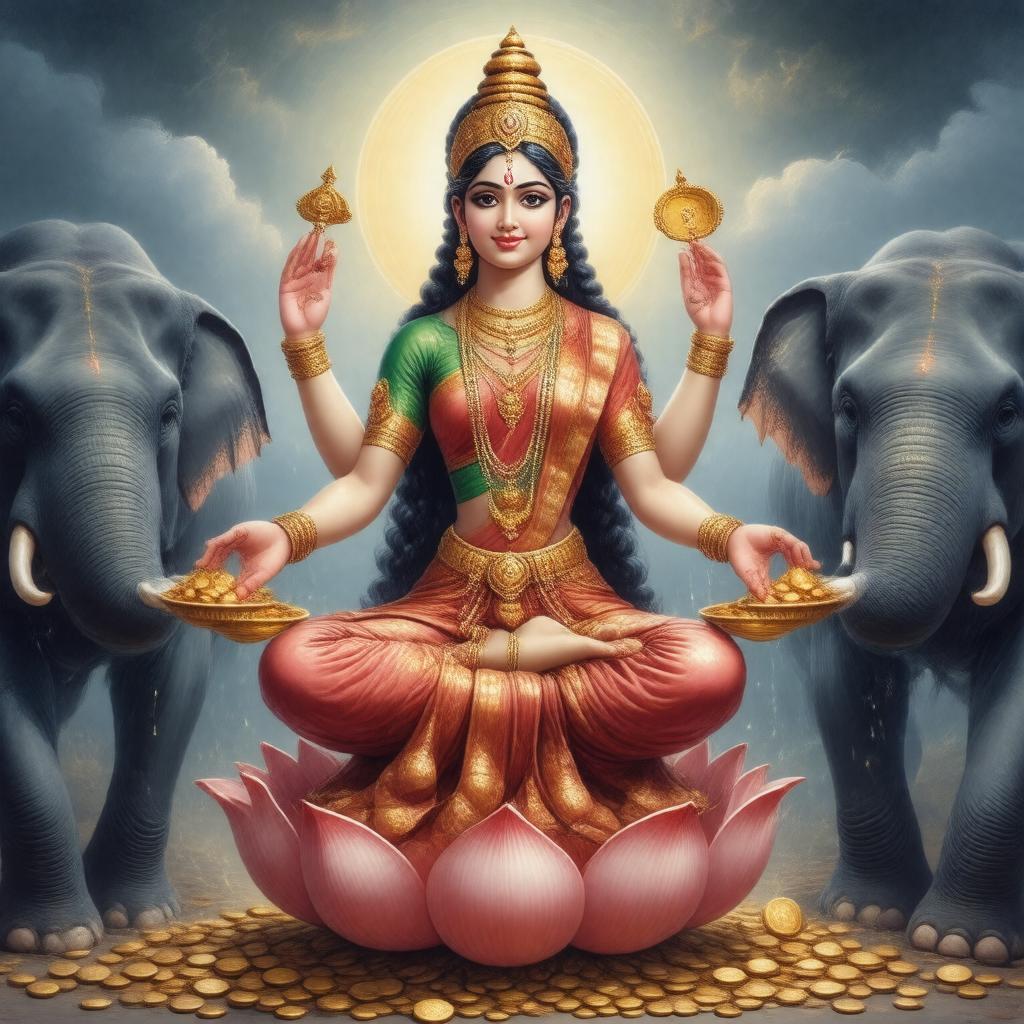 AI-created image of Lakshmi (as Sri)