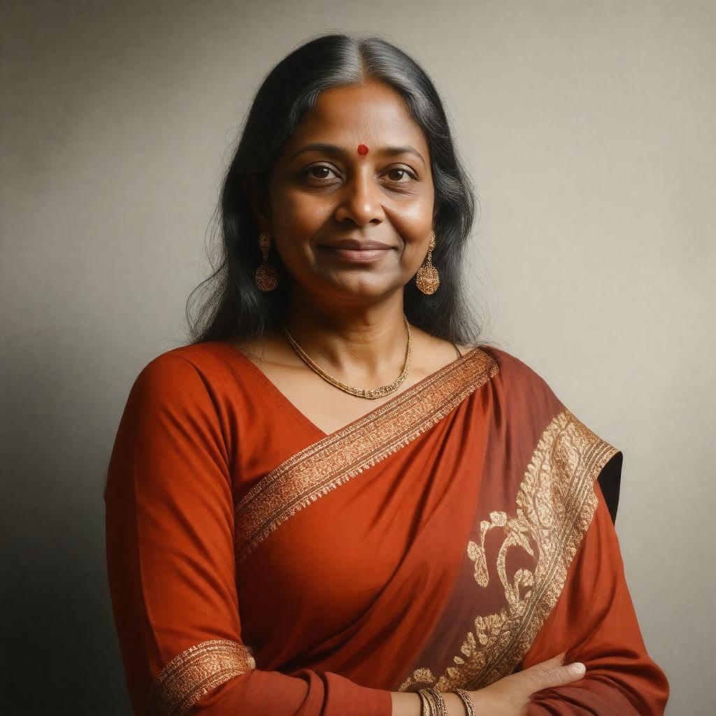 AI-created image of Lalitha Tharoor