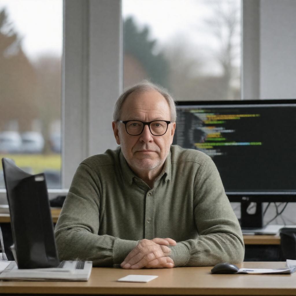 AI-created image of Lambert Meertens