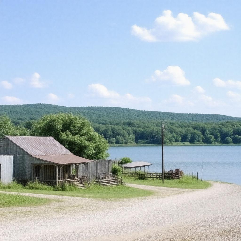 AI-created image of Lampe, Missouri