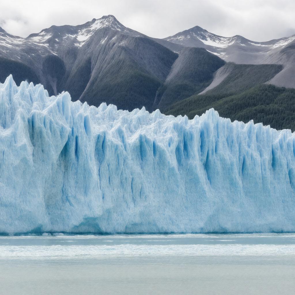 AI-created image of Lamplugh Glacier