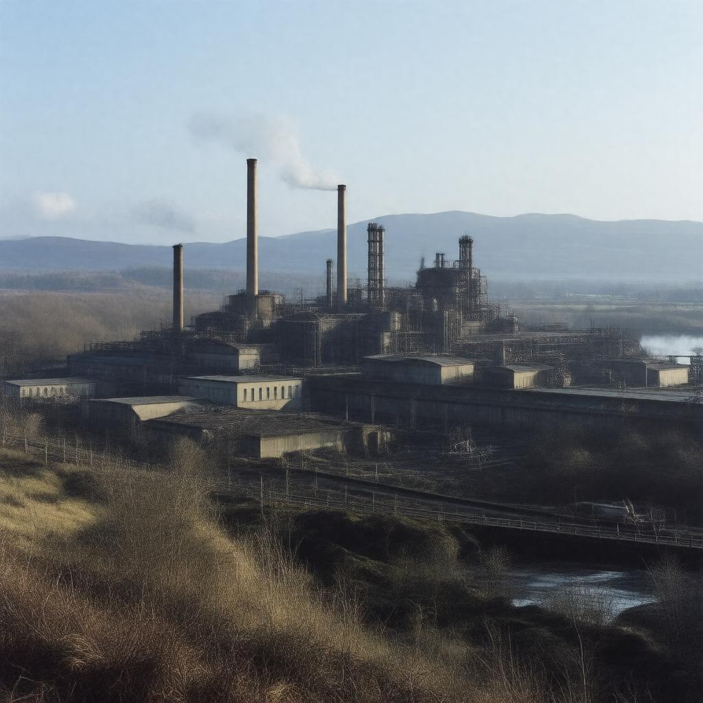 AI-created image of Lanarkshire Steelworks