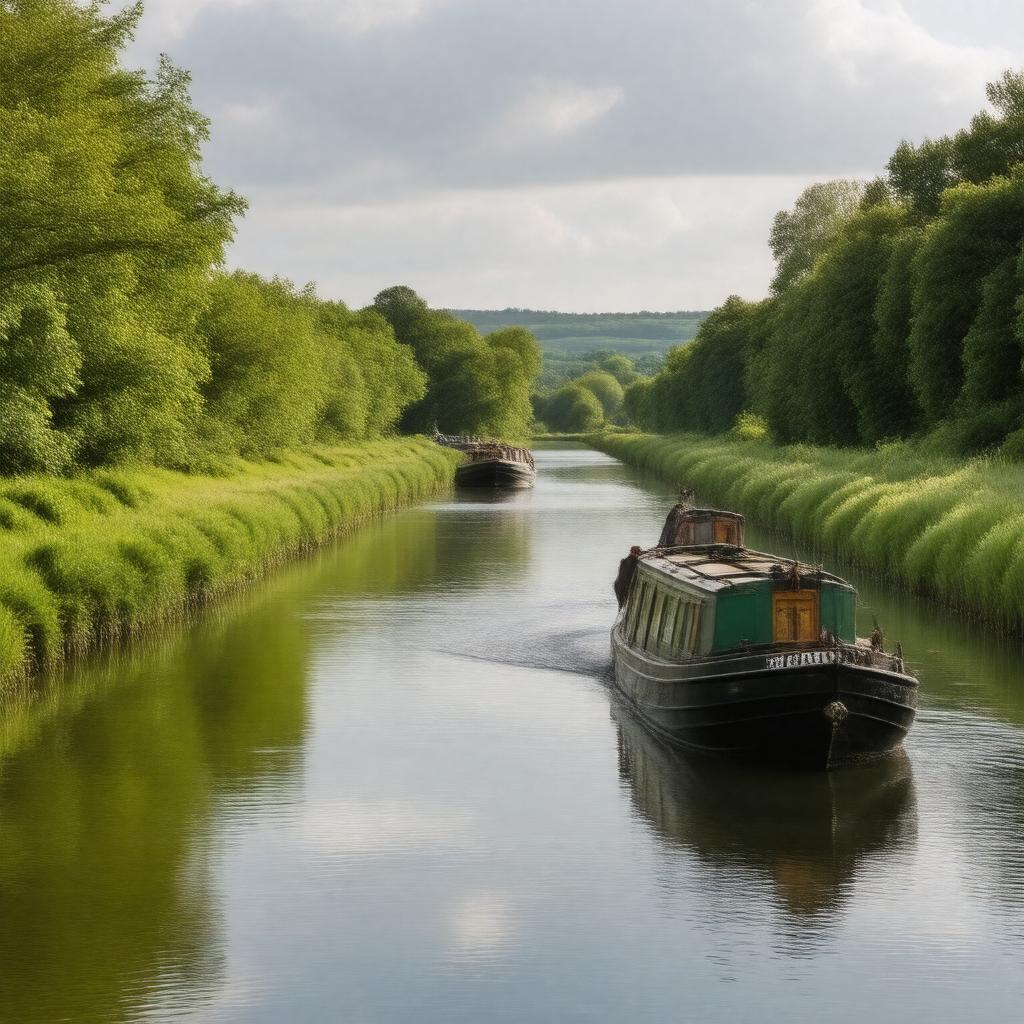 Click to view larger image AI-created image of Lancaster Canal