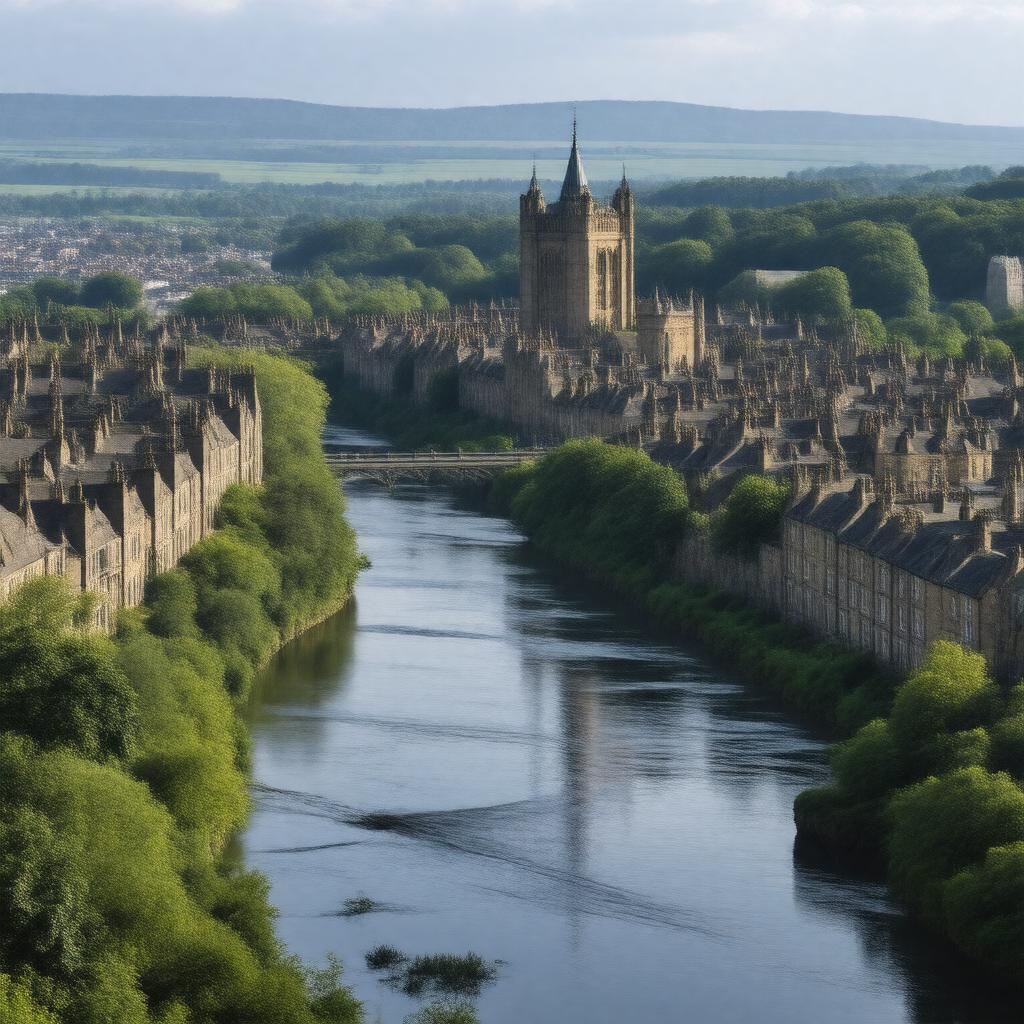 AI-created image of Lancaster, England
