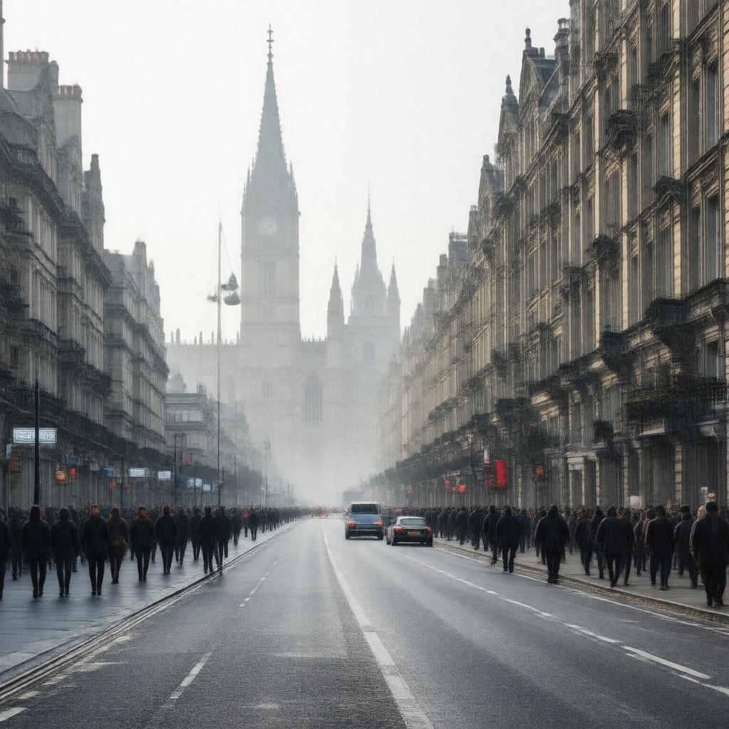 AI-created image of Lancaster Gate