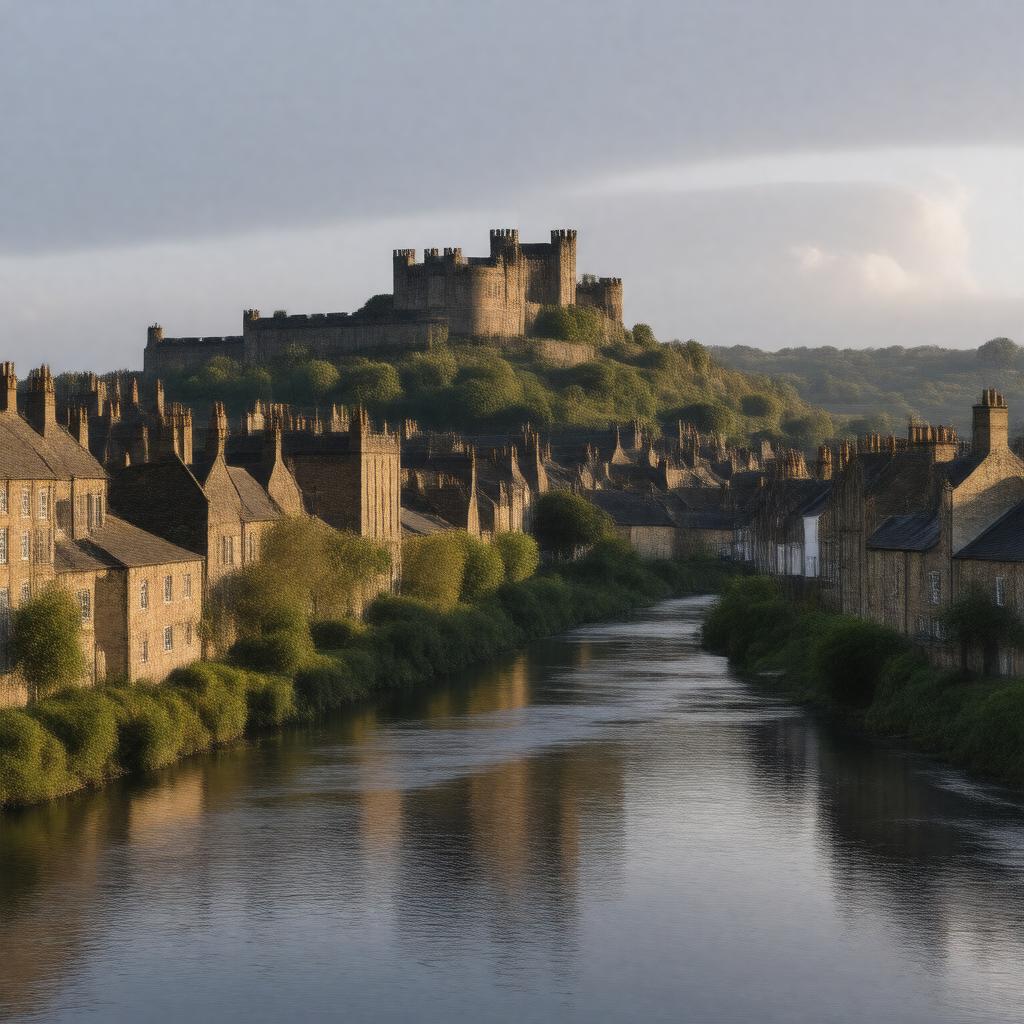 AI-created image of Lancaster, Lancashire, England