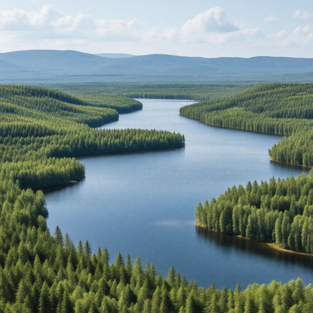 AI-created image of Land of 10,000 Lakes