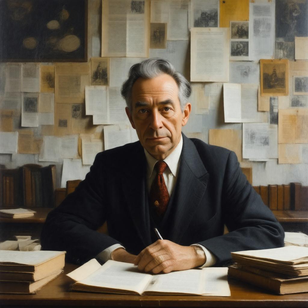 AI-created image of Lanford Wilson