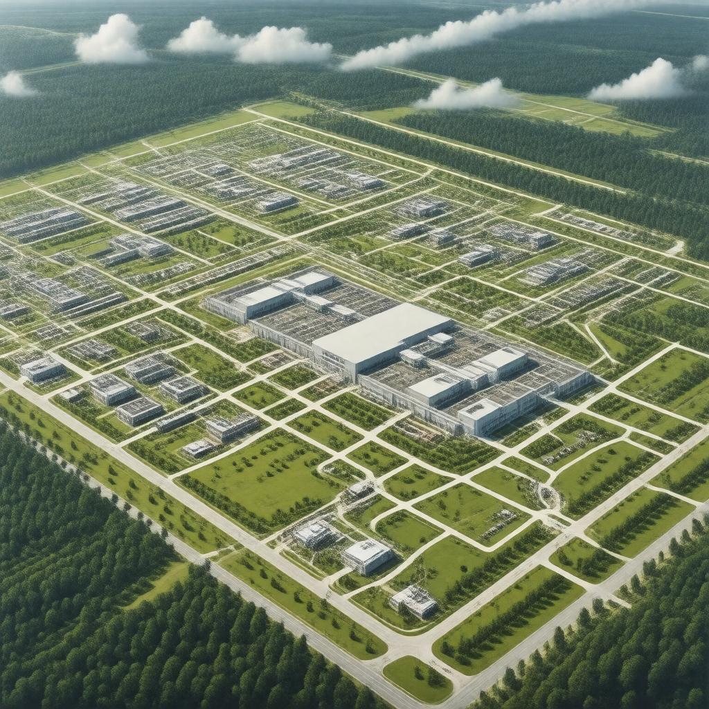 AI-created image of Langley Research Center