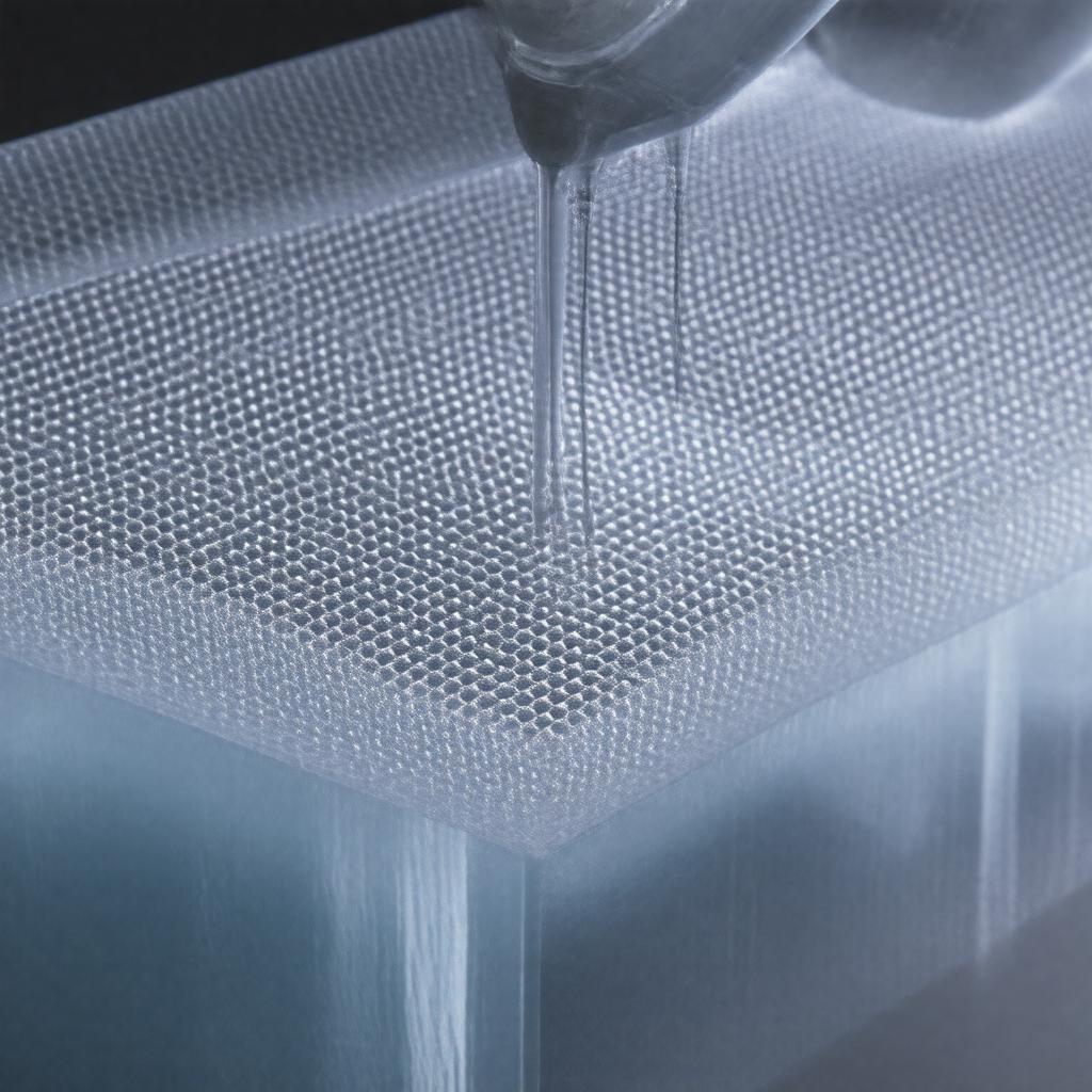 Click to view larger image AI-created image of Langmuir-Blodgett film deposition