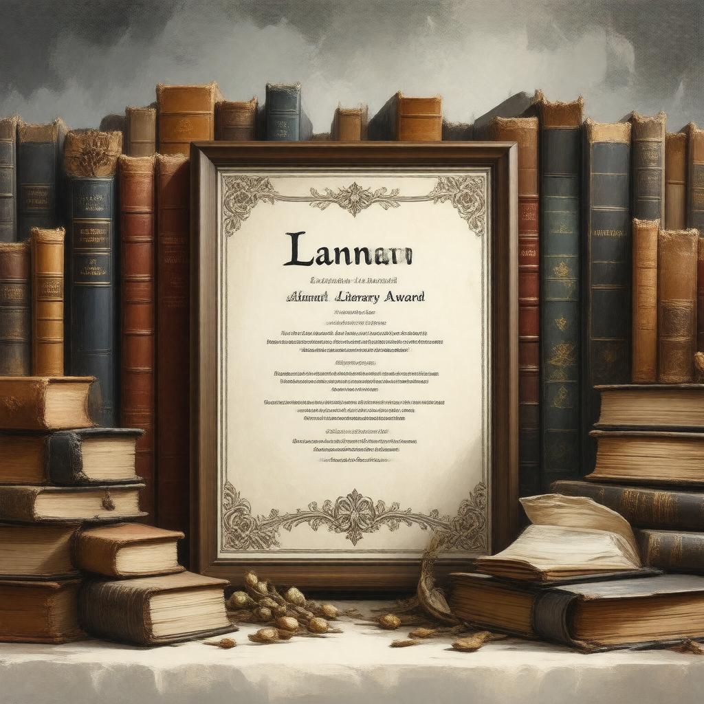 Click to view larger image AI-created image of Lannan Literary Award