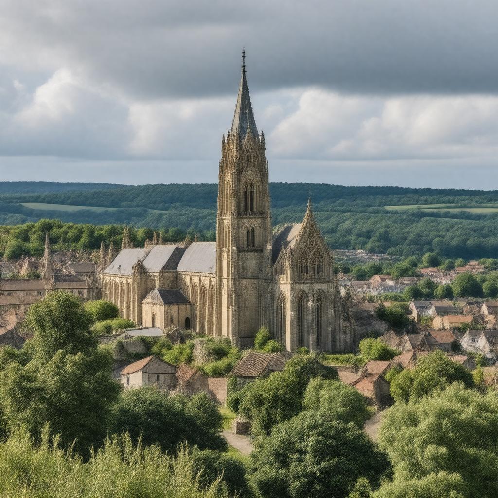 AI-created image of Laon, France