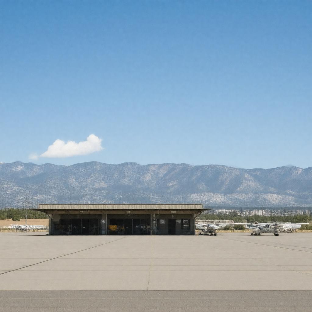 AI-created image of Laramie Regional Airport