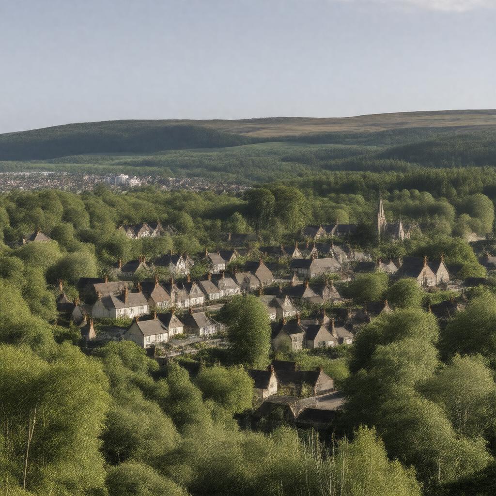 AI-created image of Larbert, Scotland