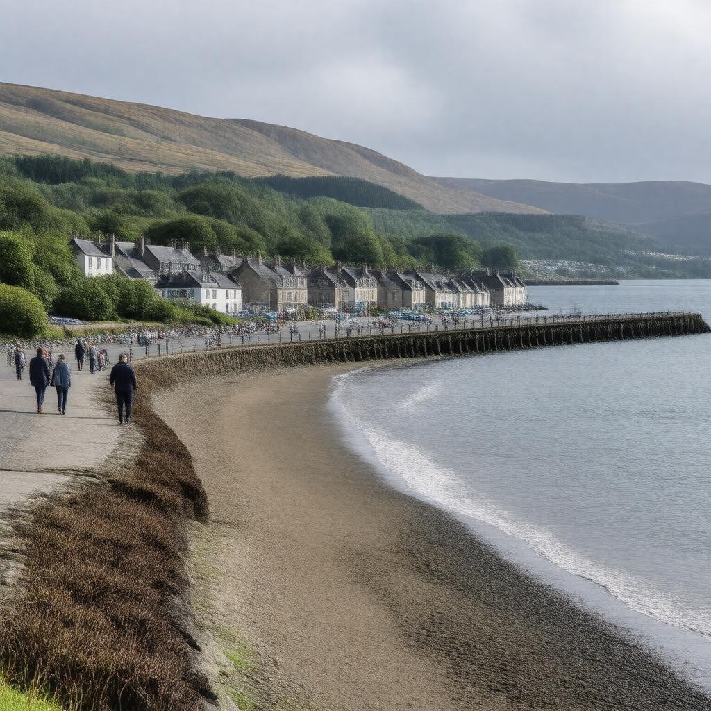 AI-created image of Largs, Scotland