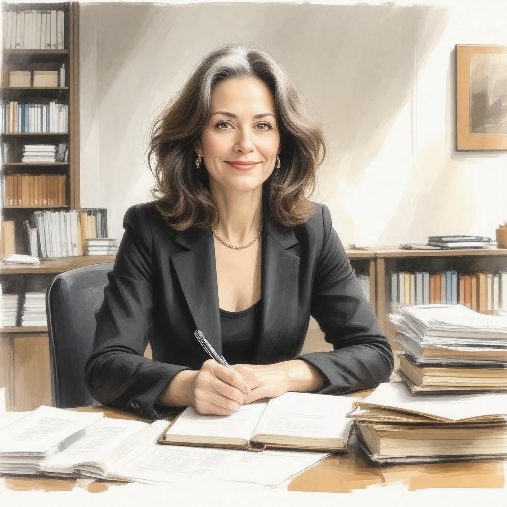 AI-created image of Larissa MacFarquhar
