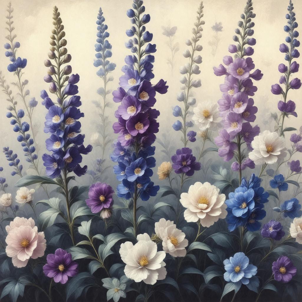 AI-created image of Larkspur wallpaper