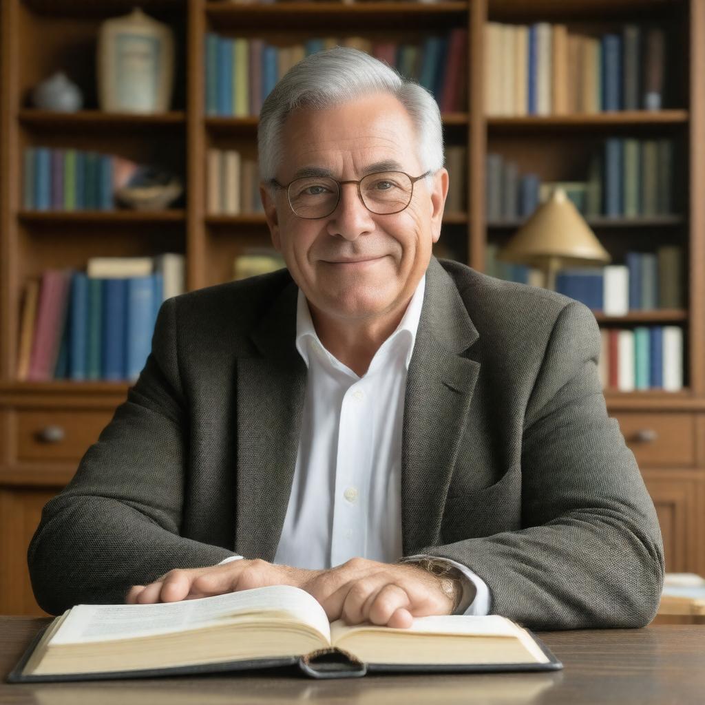 AI-created image of Larry Burkett