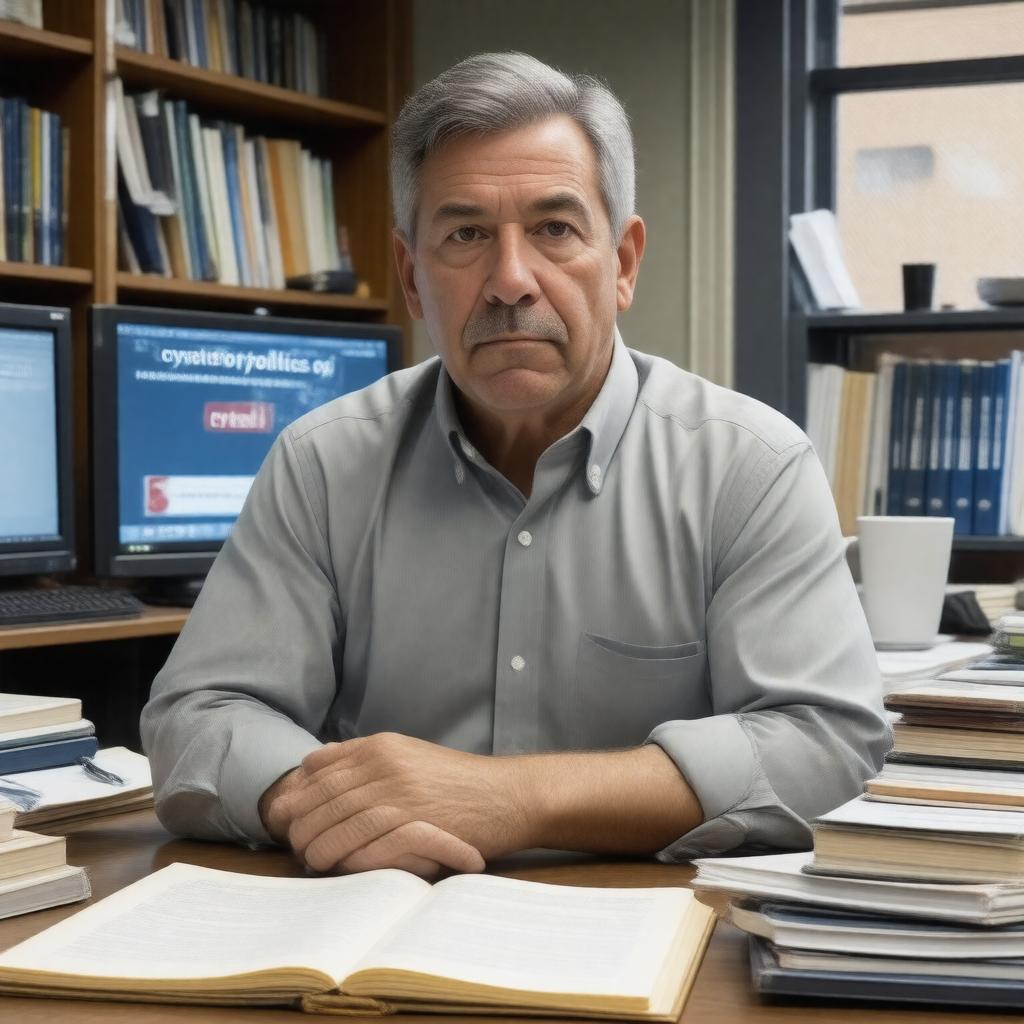 AI-created image of Larry Sabato