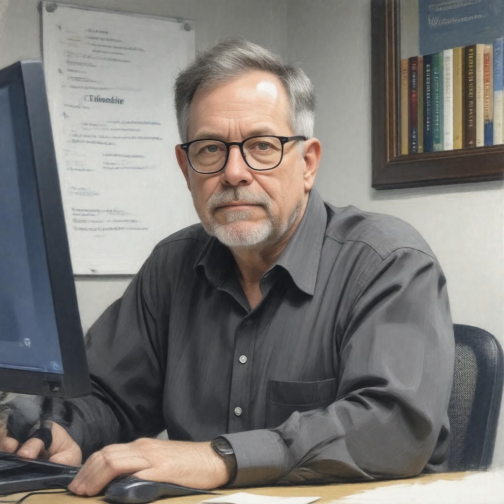 AI-created image of Larry Sanger