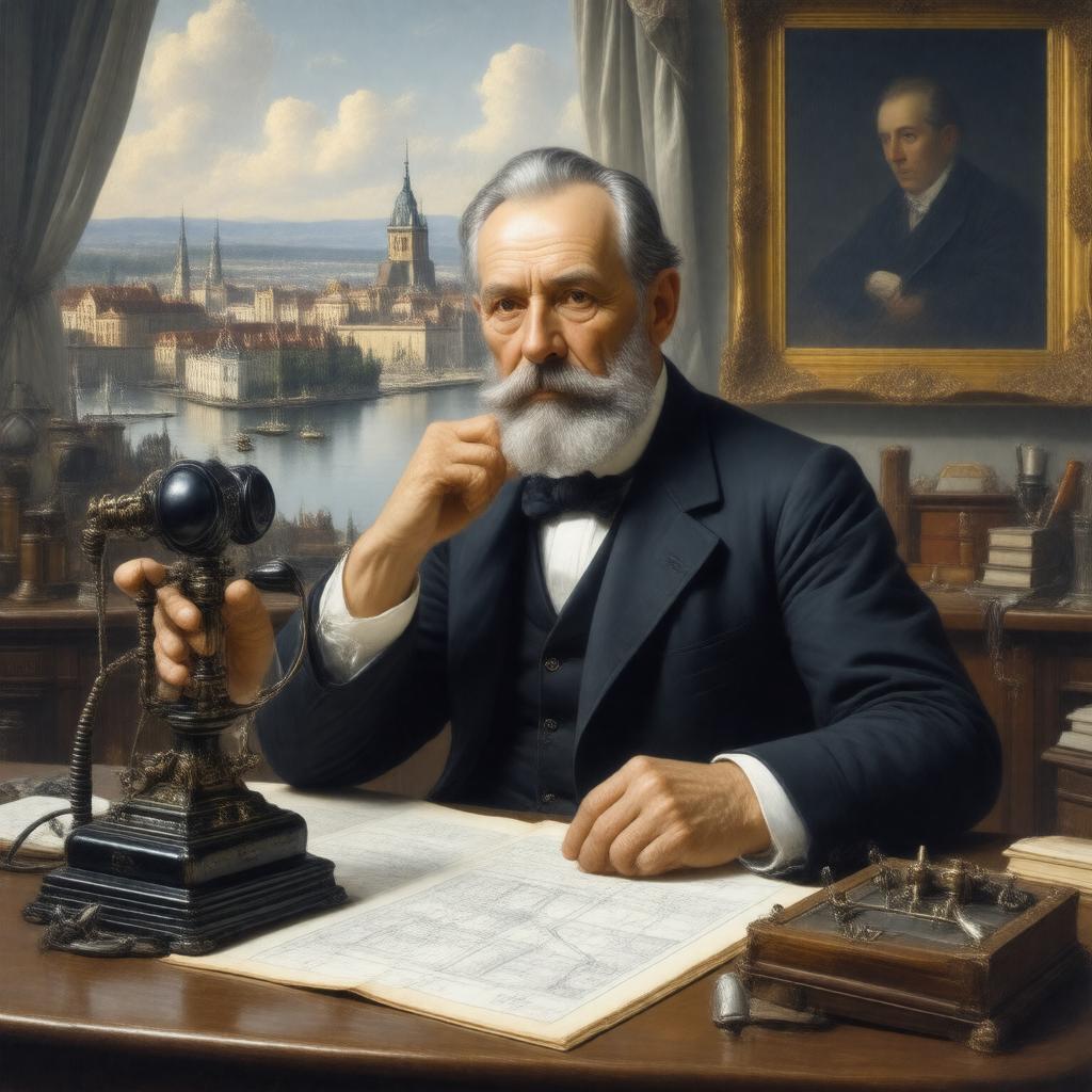 Click to view larger image AI-created image of Lars Magnus Ericsson