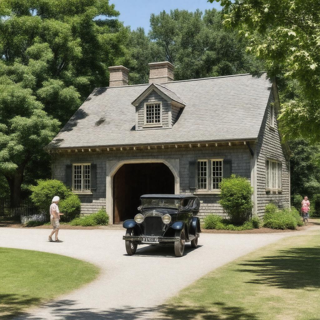 Click to view larger image AI-created image of Larz Anderson Auto Museum