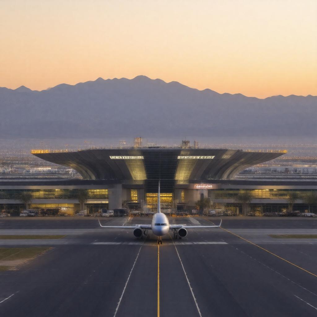 AI-created image of Las Vegas McCarran International Airport