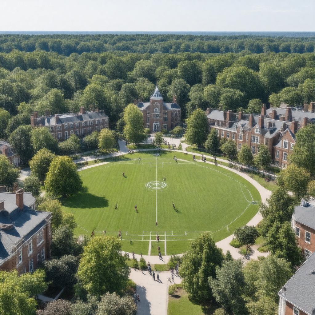 Click to view larger image AI-created image of Lasell University