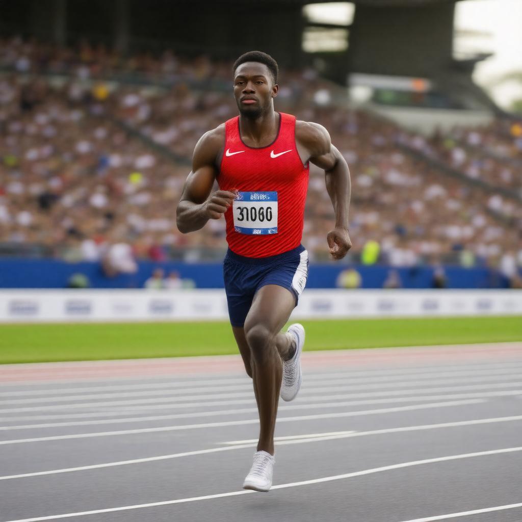 AI-created image of Lashawn Merritt