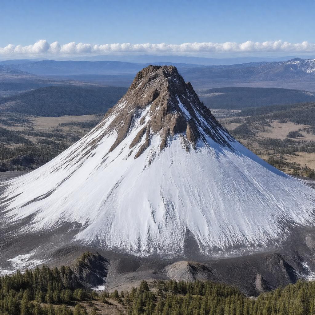 AI-created image of Lassen Peak