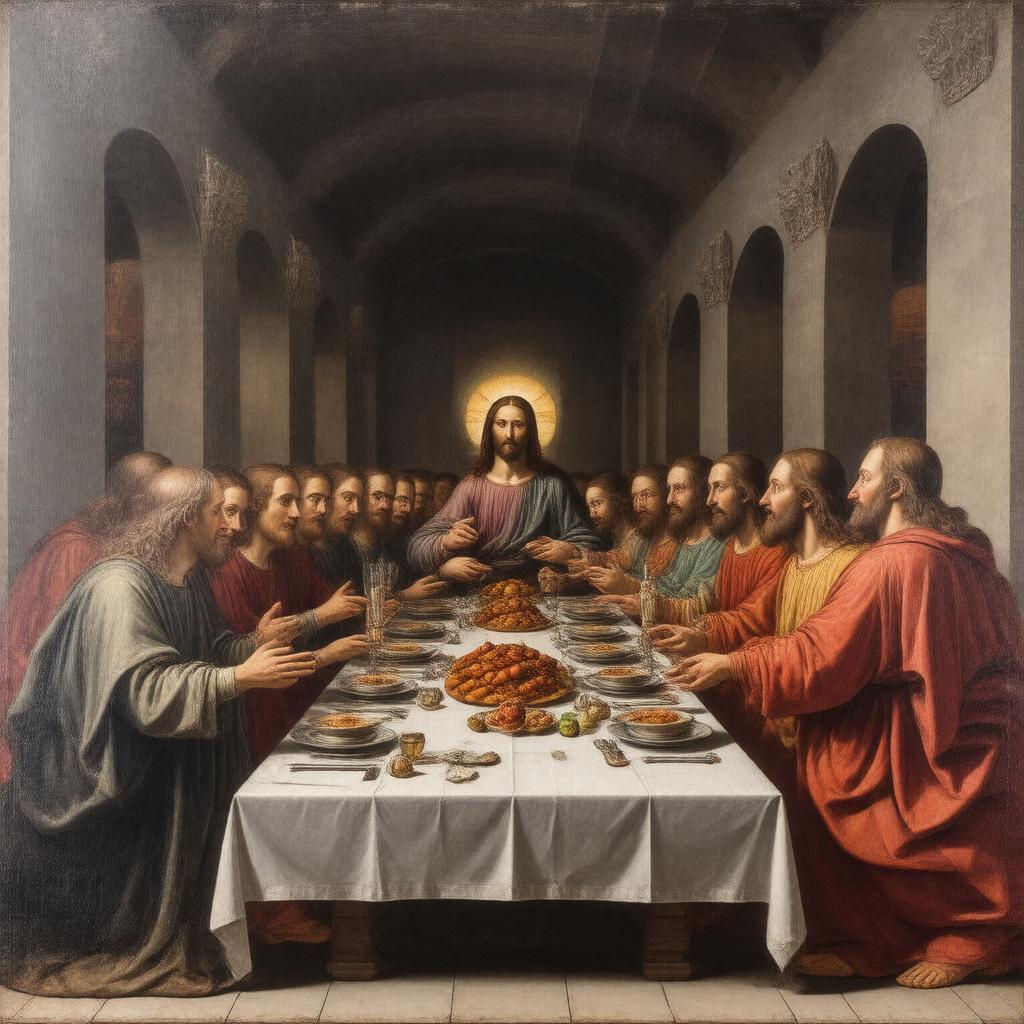 AI-created image of Last Supper