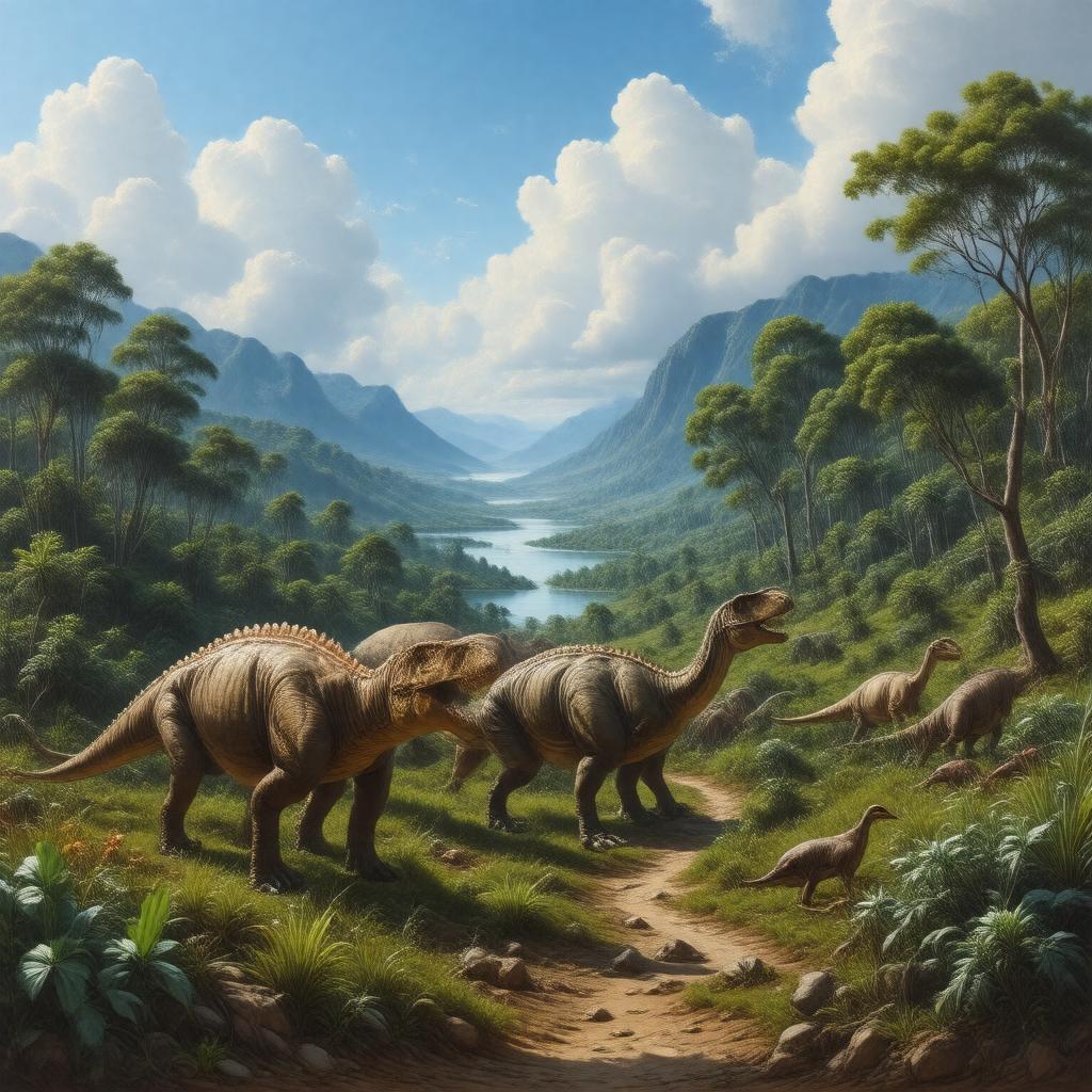 AI-created image of Late Cretaceous period