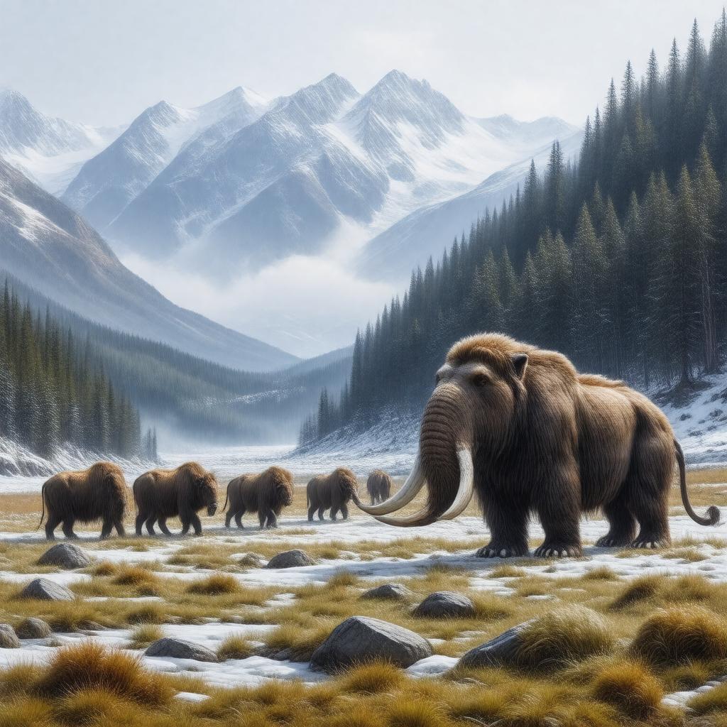 AI-created image of Late Pleistocene