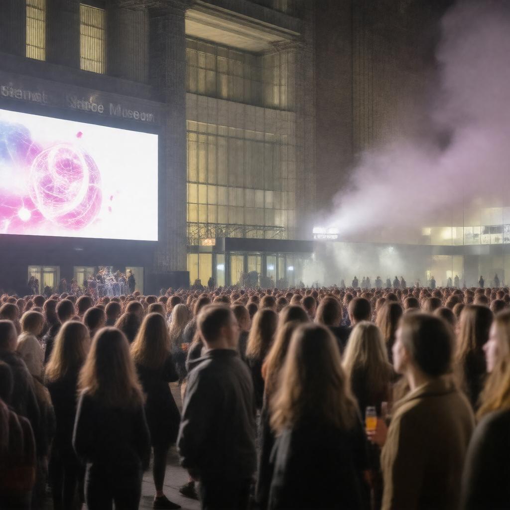 Click to view larger image AI-created image of Lates at the Science Museum