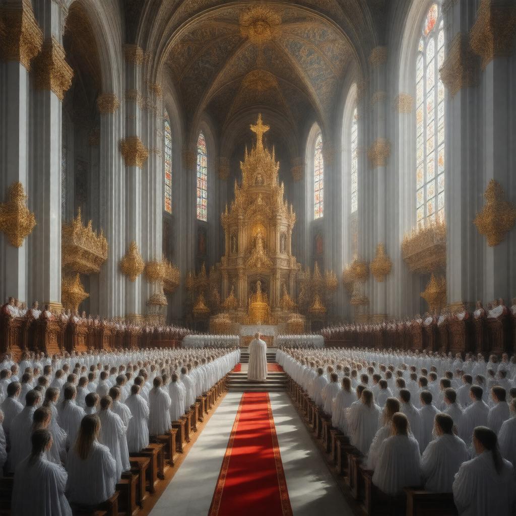 AI-created image of Latin Requiem Mass