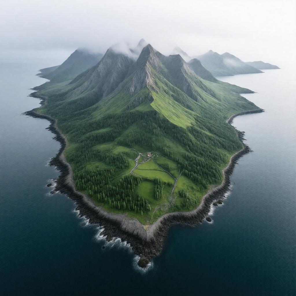 AI-created image of Latouche Island