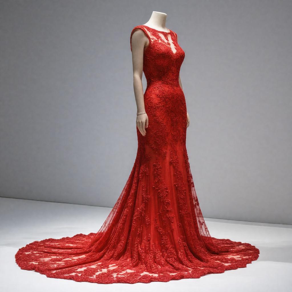 Click to view larger image AI-created image of Laura Bush's 2001 gown