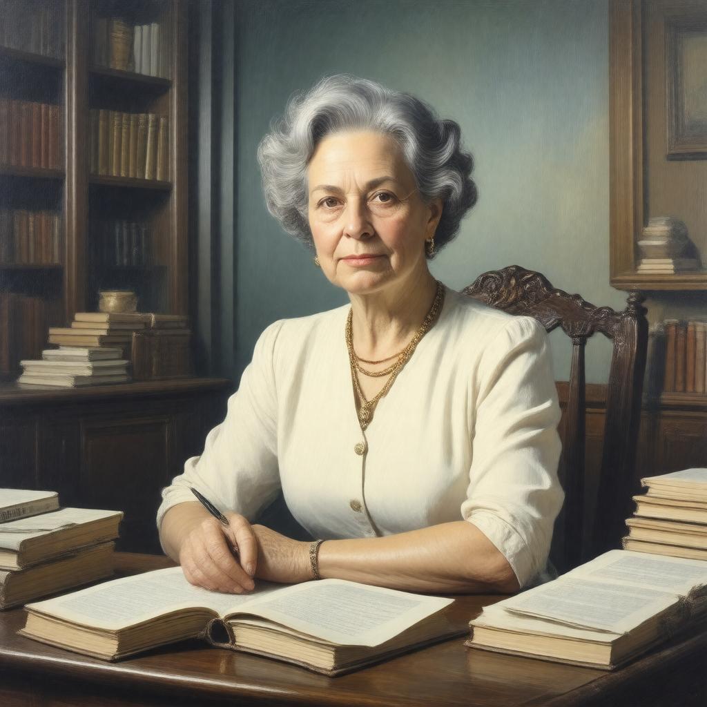 AI-created image of Laura Capon Fermi