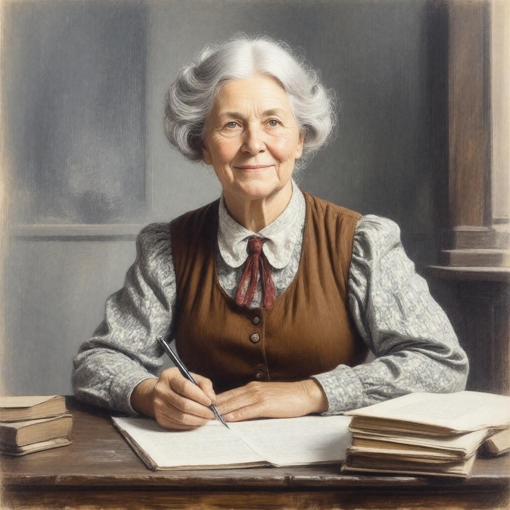 AI-created image of Laura Ingalls Wilder