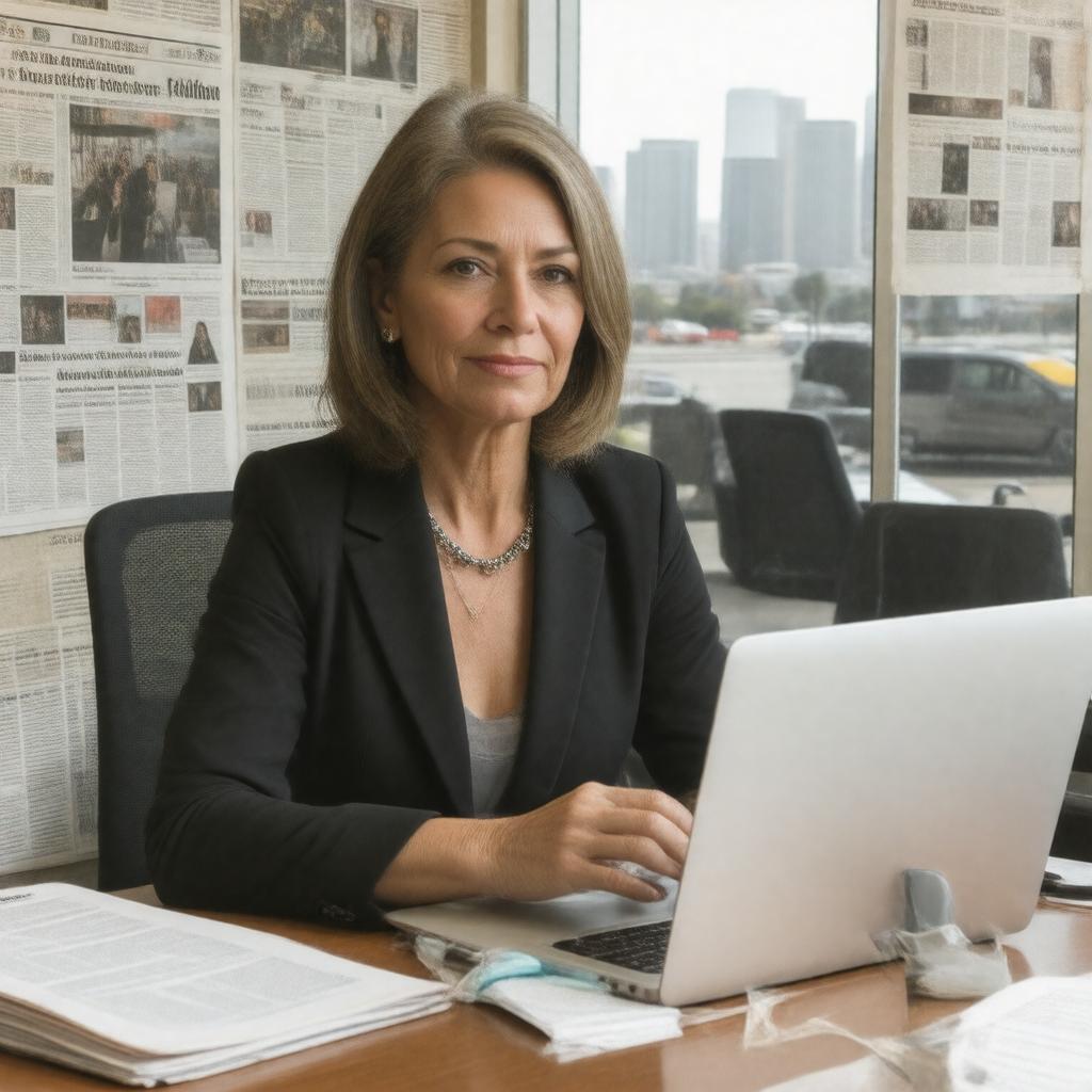 AI-created image of Laura J. Nelson