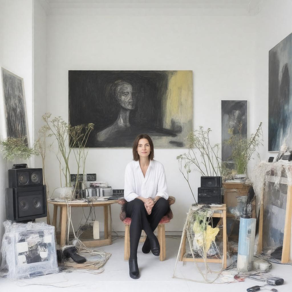 AI-created image of Laure Prouvost