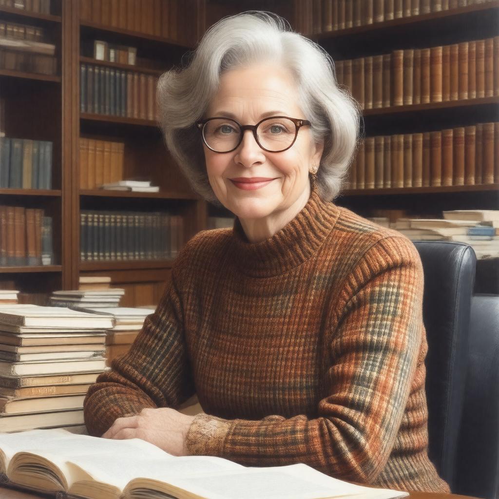 AI-created image of Laurel Thatcher Ulrich