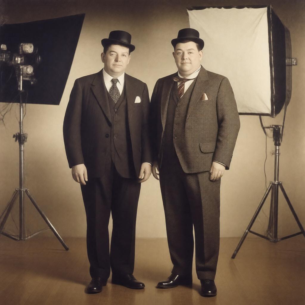 AI-created image of Laurel and Hardy