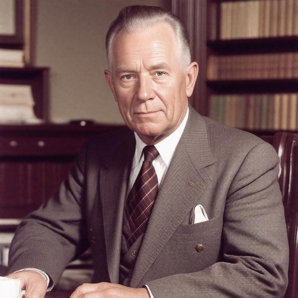 AI-created image of Laurence K. Marshall