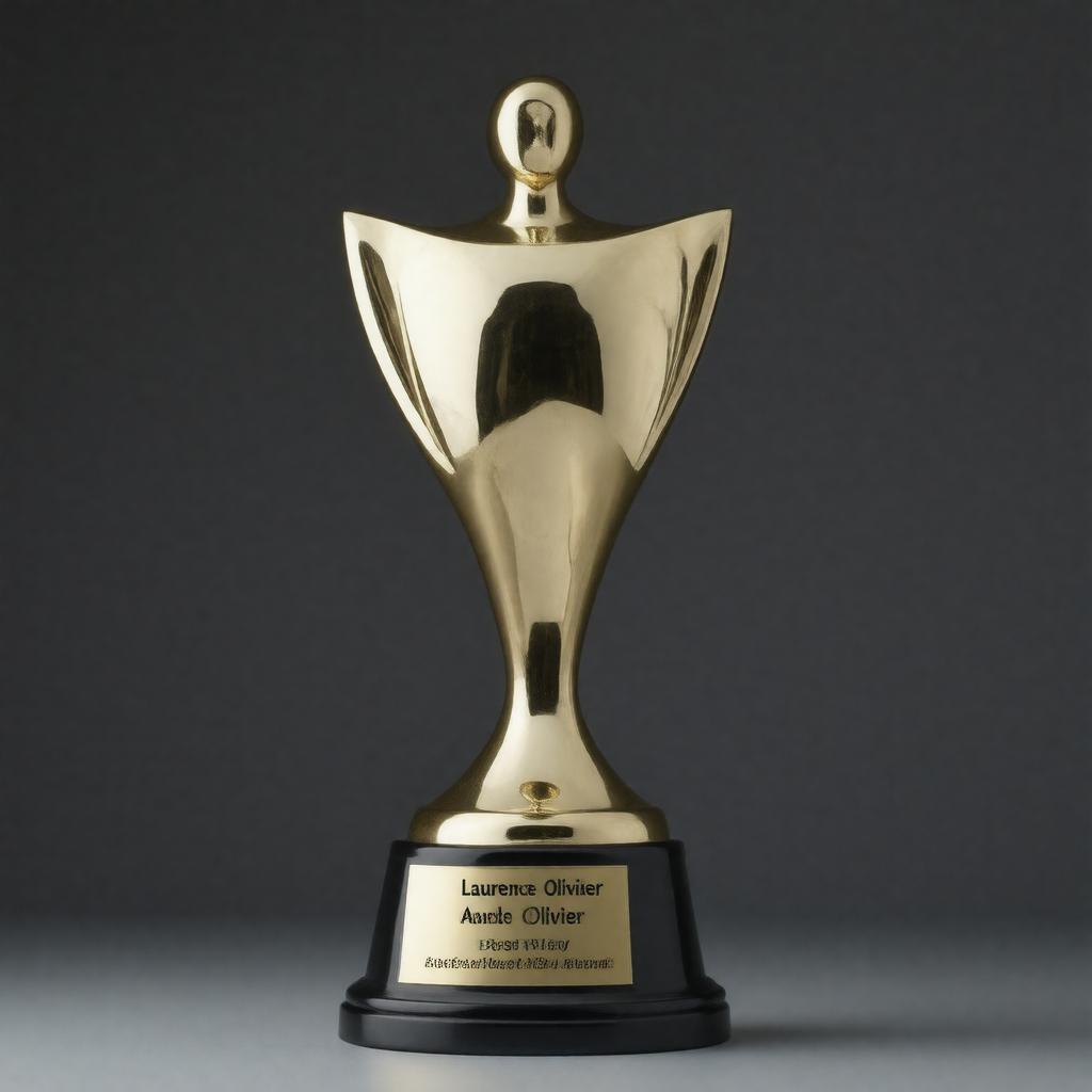 AI-created image of Laurence Olivier Award for Best New Play