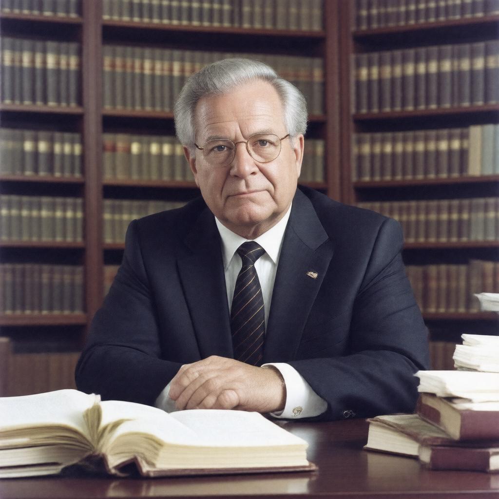 AI-created image of Laurence Tribe